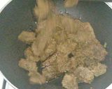 A picture of step 4 of Tala hua gosht Hyderabadi.