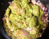 A picture of step 5 of Green Mutton Curry.