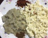 A picture of step 1 of Raw Banana Kofta Curry.