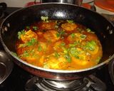 A picture of step 4 of Egg Curry.