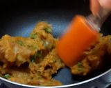 A picture of step 4 of Cheesy masala pav toasty Open pav sandwich.