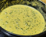 A picture of step 4 of Amaranth leaves paddu.