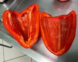 Une image de l'étape 9 de Saumon sauvage farci aux tomates et poivron rouge.