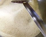 A picture of step 1 of Semolina / rava upma.