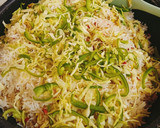 A picture of step 4 of Restaurant Style Egg, Veggies Fried Rice 🧡❤️💚.