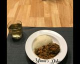 A picture of step 14 of Pounded Yam with Egusi Soup.
