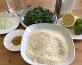 A picture of step 1 of Cilantro Lime Rice.