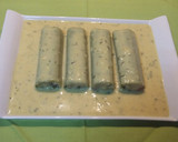 Foto del paso 9 de la receta: Canelones de pollo con foie y bechamel al curry