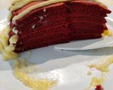 Foto langkah ke 9 dari resep Red Velvet Pancake + Cream Cheese Glaze 🇺🇲.