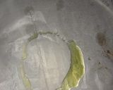 A picture of step 5 of Pattis on patela with ready-made paratha.
