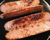 A picture of step 2 of Fried Tomato and Sausage Sandwich.