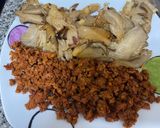 Foto del paso 4 de la receta: Setas con picadillo, salsa Cabrales y patatas