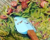 Foto del paso 4 de la receta: *Tortilla al horno de porotos verdes y Longanizas. / Método Grez*