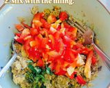 Melting Cheese Capsicum Stuffed (Vegan friendly) 濃郁起司彩椒烤盅(健康蔬食)的食譜步驟3照片