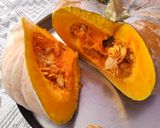 A picture of step 1 of Ambal (Pumpkin curry).