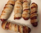 A picture of step 5 of Air Fried Mummies.