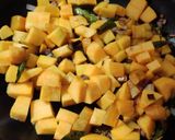 A picture of step 3 of Pumpkin tamarind gravy.