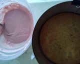 Pisztácia piskótás, eperhabos torta gluténmentesen recept fázis 8 fotója