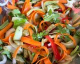 Hình bước làm 4 của món 🌱 Gỏi Cà Rốt Dưa Leo Đậu Hủ Chay (Vegan)