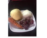 Foto langkah ke 1 dari resep Diet Juice Pear Carrot Jicama (Bengkoang) Grape.