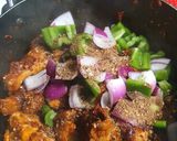 A picture of step 10 of Kadhai Chicken Indian Restaurant Style.