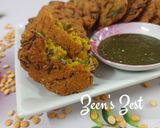 A picture of step 4 of Bengal Gram/Chana Daal Vadas with Fenugreek Greens.