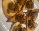 A picture of step 5 of Nachos Refritos.