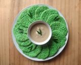 Foto langkah ke 3 dari resep Serabi Pandan kuah Durian.