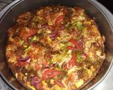 A picture of step 8 of Homemade mince pizza #charityrecipe #4weekschallenge.