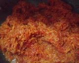 A picture of step 1 of Gajr ka halwa.