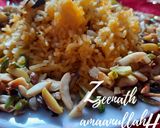 A picture of step 2 of Hyderabadi Meetha Khana.