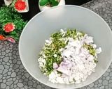 A picture of step 1 of Pearl millet pakoda/fritters.