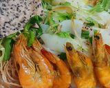 Hình bước làm 2 của món Mì Quảng tôm