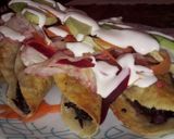 A picture of step 6 of Crispy Hibiscus Tacos.