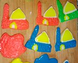 A picture of step 6 of Royal icing Cookies.