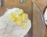 A picture of step 1 of Cheese and wild garlic scones.