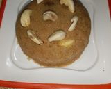 A picture of step 3 of Suji ka Halwa.