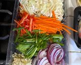 A picture of step 1 of Easy Chicken Chow Mein.