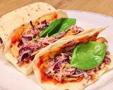 Hình bước làm 7 của món Taco Gà Xé Size Mini