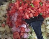 A picture of step 3 of Burrito with Potato and Egg Stew.
