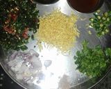 A picture of step 5 of Palak chaat.