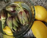 Une image de l'étape 3 de Artichaud poivrade vinaigrette cibette radis rose🥙.