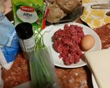 Foto langkah ke 1 dari resep Pangsit Goreng Renyah Isi Daging Sapi.