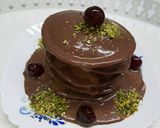 صورة لخطوة 2 من وصفة بان كيك بالكاكاو وصوص الشوكولا 😋
