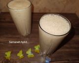عکس مرحله 1 از دستور میلک شیک موز و بادام 🌺