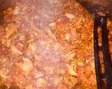 A picture of step 5 of Savoury crepe and sauce.