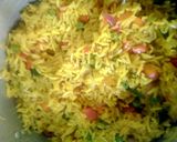 A picture of step 4 of Fried Rice and Coslow.