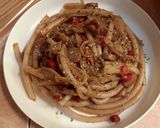 Foto langkah ke 8 dari resep Pasta Makaroni Sosis Bunga Telang.