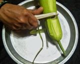 A picture of step 1 of Doodhi Halwa.