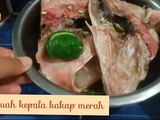 Kepala Kakap Merah Bumbu Kuning ala Rianti Kitchen